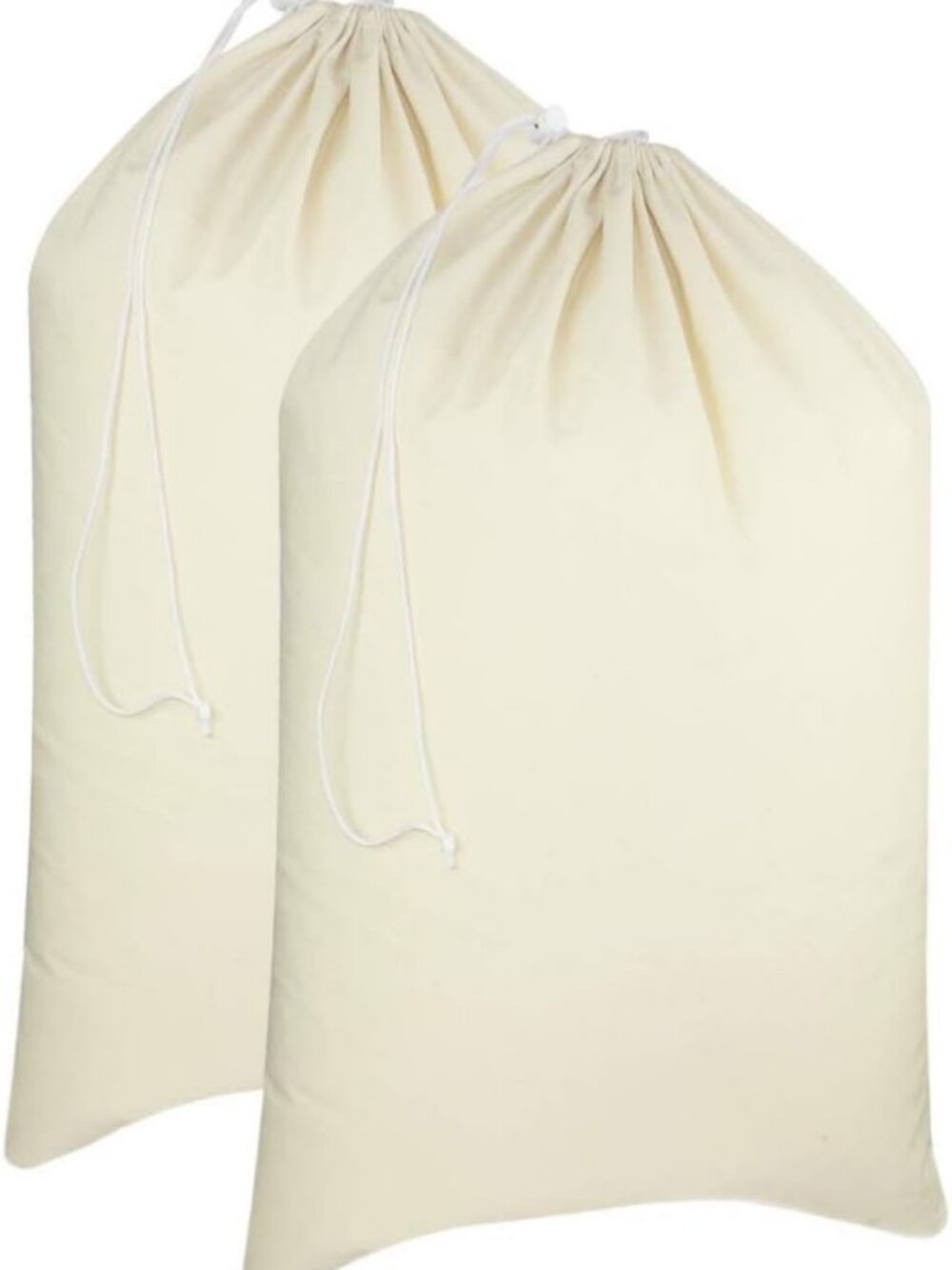 Extra Large Washable Laundry Bags - 2 Pack Heavy Duty Cotton Canvas Hamper Sack